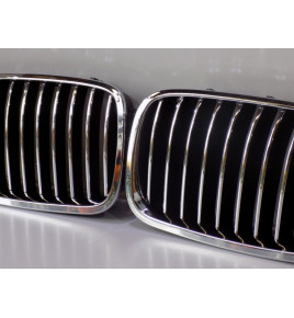 BMW 5 F10/11 Komplet Nerki / Grill zderzaka - 3816