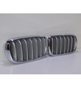 BMW X5 F15 Nerki / Grill Silver/Chrom - 3824