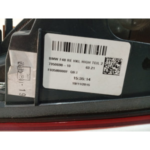 BMW X1 F48 Lampa tylna (klapa) Prawa 7350698 - 18530
