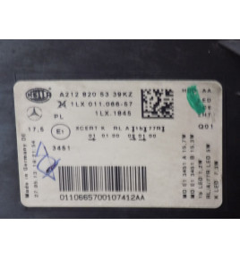 Mercedes W212 AMG Maska Zderzak Pas Lampy - 12543