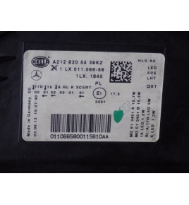 Mercedes W212 AMG Maska Zderzak Pas Lampy - 12544