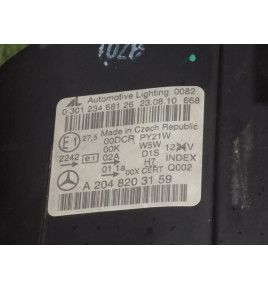 Mercedes W204 AMG Maska Zderzak Pas Lampy - 12546