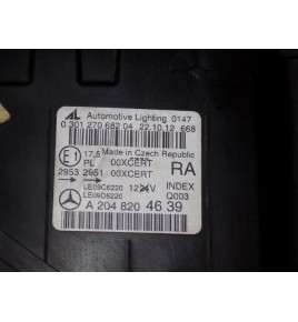 Mercedes W204 LCI Maska Zderzak Pas Lampy - 12561