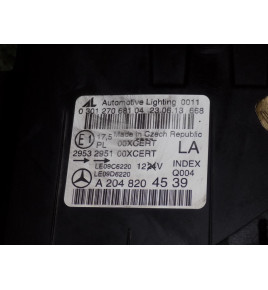 Mercedes W204 LCI Maska Zderzak Pas Lampy - 12561