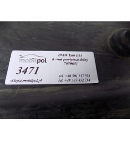 BMW 5 E60 E61 - Kanał powietrza dolny