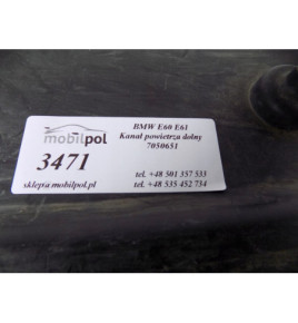 BMW 5 E60 E61 - Kanał powietrza dolny