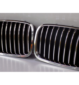 BMW 5 F10/11 Komplet Nerki / Grill zderzaka - 3816