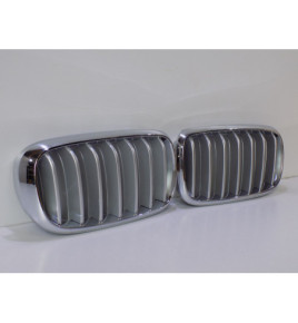 BMW X5 F15 Nerki / Grill Silver/Chrom - 3824
