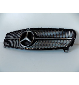 Mercedes W176 Atrapa/Grill Diamond Black- 4042