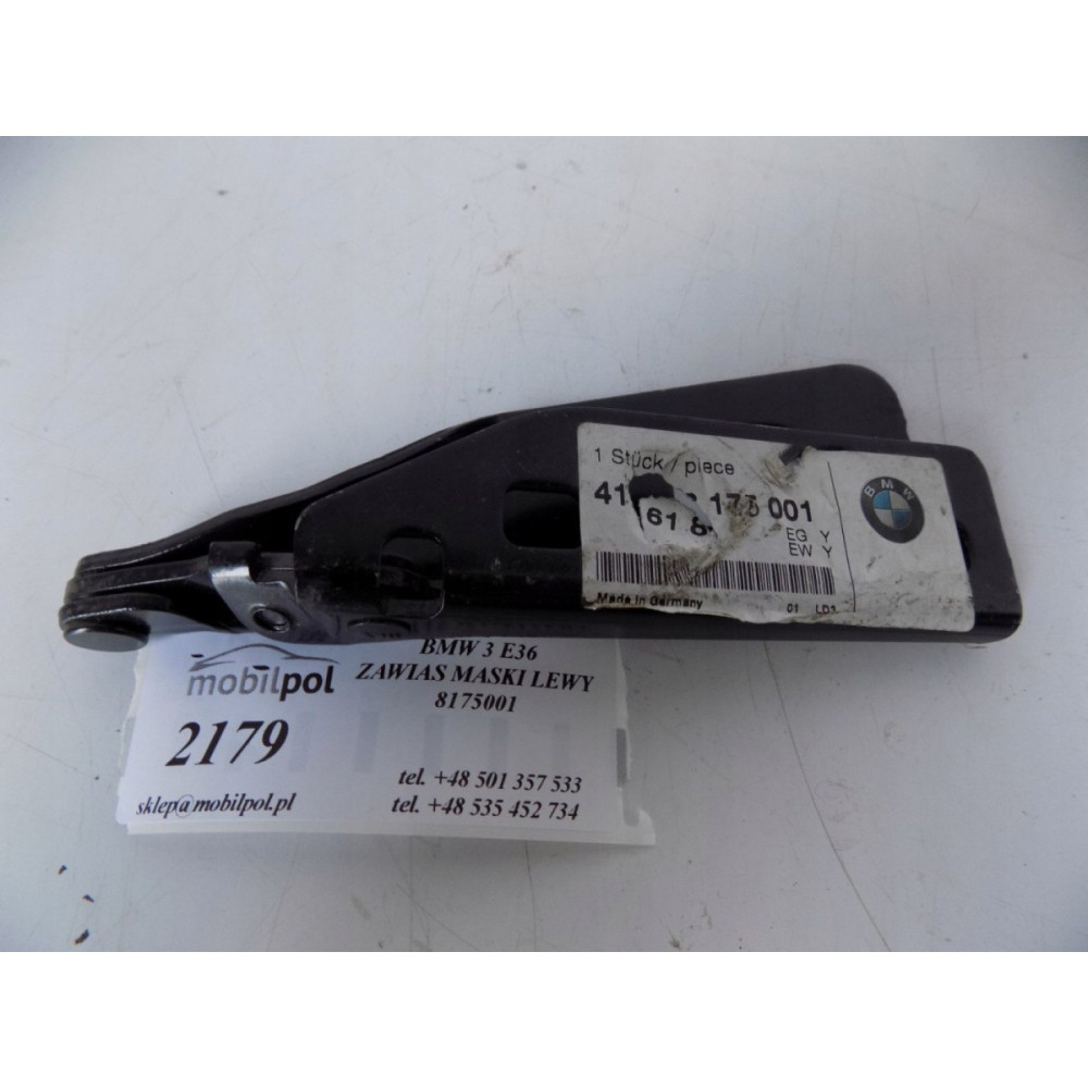 BMW 3 E36 Zawias maski Lewy...